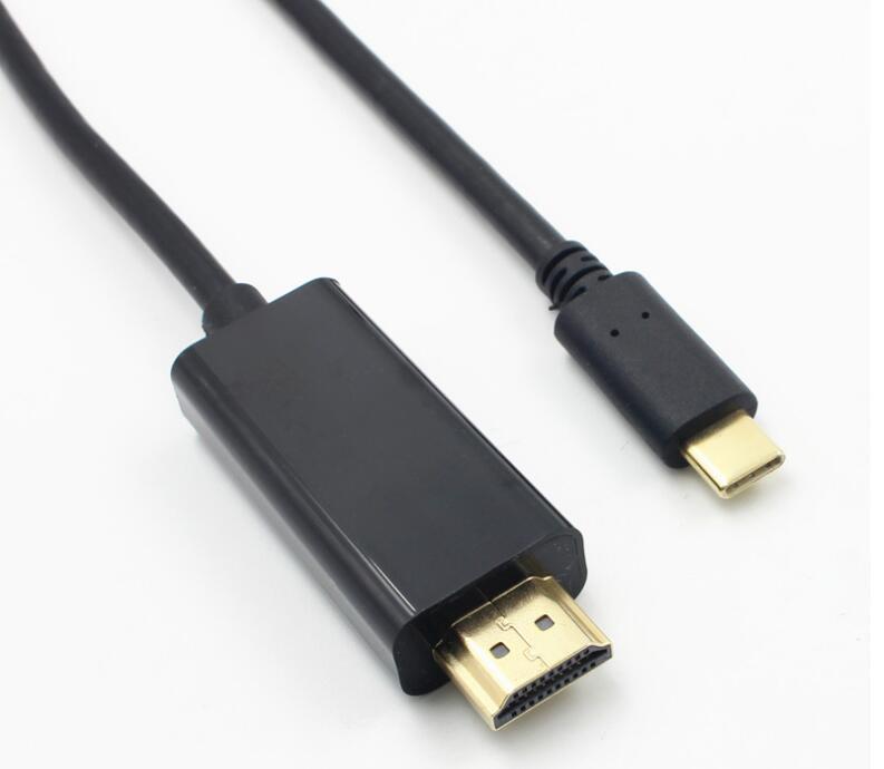 Factory Promotion High Speed 2160p 4K 3D Aluminum Shell HDTV Gold Plated HD HDMI to Type C cable