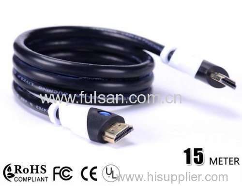 Customized 15m hdmi cable with high speed version 1.4 with Ethernet for 3D