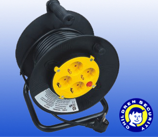spring driven cable reel