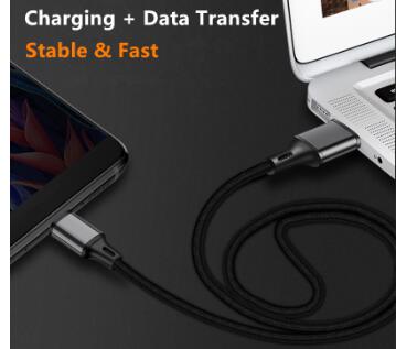 2019 NEW Fast Charging USB Type C Cable, USB C Cable 10FT 6FT 3FT Nylon Braided Power Cable for Samsung Galaxy S9 Note 8