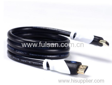 24K Gold Plated Connector 1.4 Version Flat HDMI Cable 1m