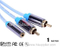 AV Cable 3.5mm Female to 2RCA Cable 1m(3ft)