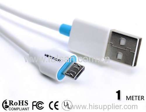 Micro USB to USB Cable for Samsung Cellphone Tablet PC