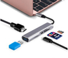 High speed 5Gbps type C usb hub to usb 3.0 type c hdmi sd/micro sd card reader support PD charging 4K 