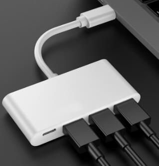 4 In1 Gold Type-c Hub To USB3.0 Port Adapter & PD Fast Charging Usb C Converter Silver Metal USB3.0 Hub