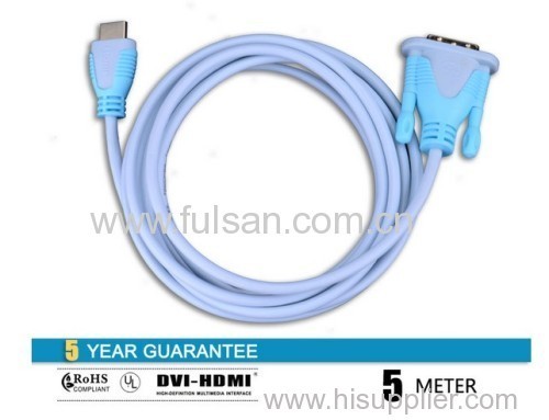 High speed DVI to HDMI Cable Support 3D