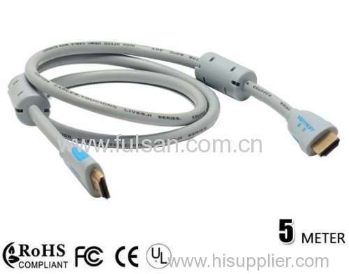 1.4v High Speed with Ferrite w/ethernet /3D HDMI cable 5m
