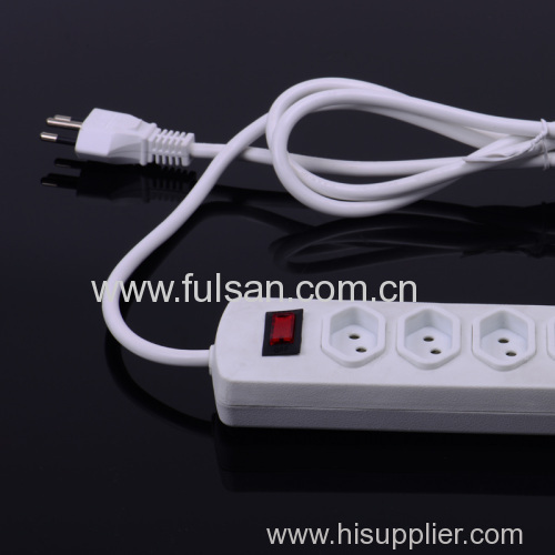 6 Way Universal Extension Power Strip with Switch