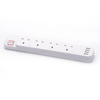 Smart Power Strip with 2 Outlets 2 USB Charging Ports