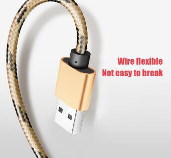  1M 3FT Nylon Braided Cord 2A Metal Charger Data Sync Charging Usb Type C Cable 3.0