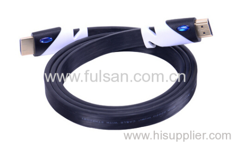 High speed 3d hdmi flat cable 1.4 support 2160p 2m