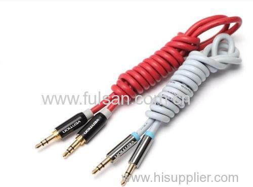 Universal 3.5mm Flat Cable Audio Video AUX Cable 0.75m