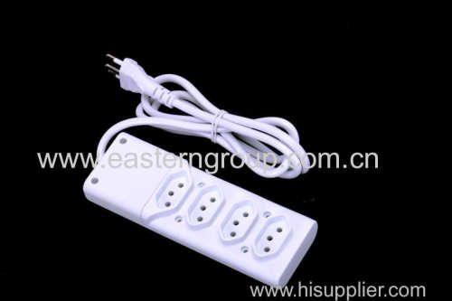 5 Outlets RJ45 Brazil Power Strip with Inmetro approval