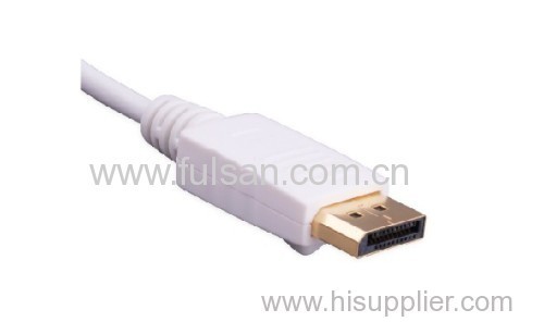 Gold Plated Mini DisplayPort to DisplayPort Cable in Black 10 Feet