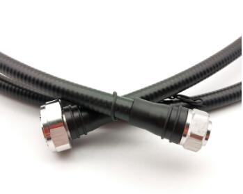 1/2" Superflex RF Coaxial Jumper Cable Assemblies With 7/16 Din Connector 