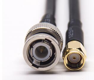 RP SMA Coaxial Cable Plug To BNC Plug Coaxial Cable 