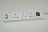 2 3 4 5 Way BS UK Extension Socket with Individual Switch And Led Light