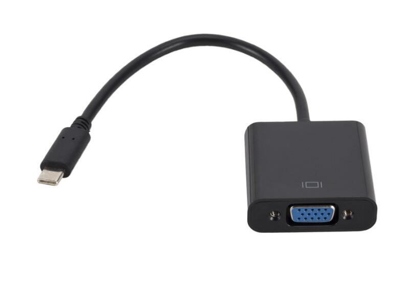 USB3.1 Type-C to VGA Video Adapter USB Type C to VGA Converter with 4K Resolution 