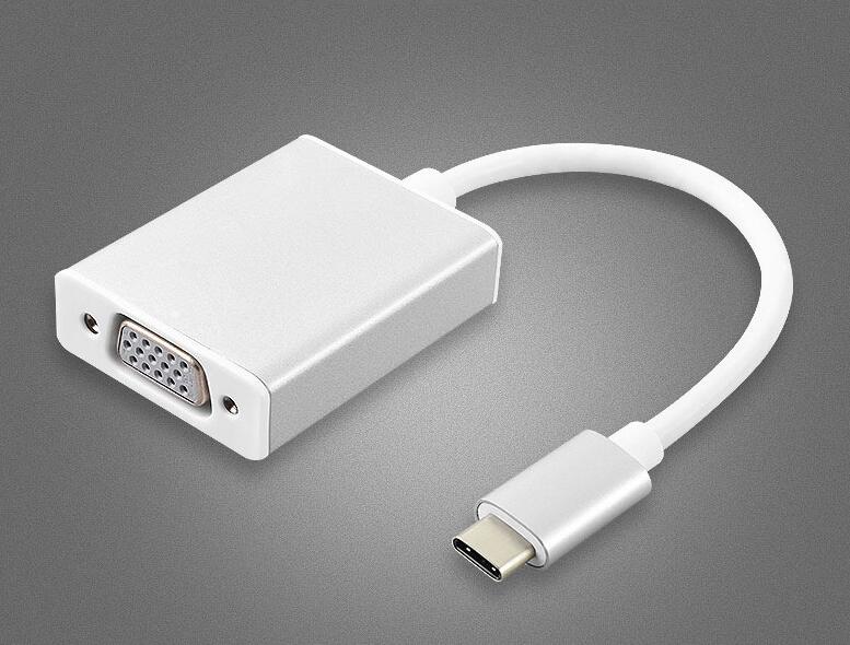 High Speed USB 3.1 Type C to VGA Adapter Convertor Cable 